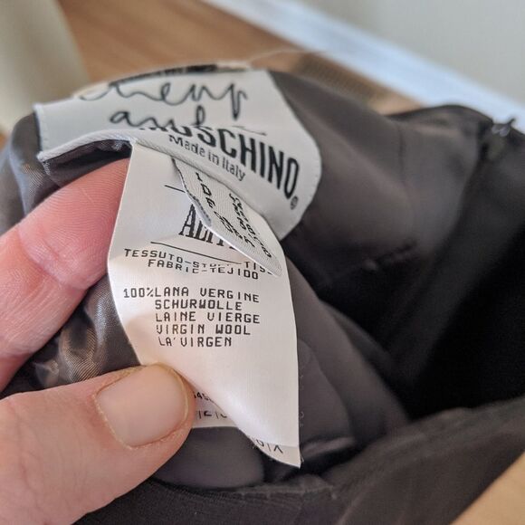 Moschino virgin wool straight midi skirt - Picture 4 of 9